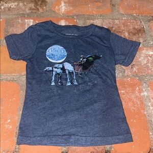Star Wars Dark Blue Kids T-Shirt with Graphic Print